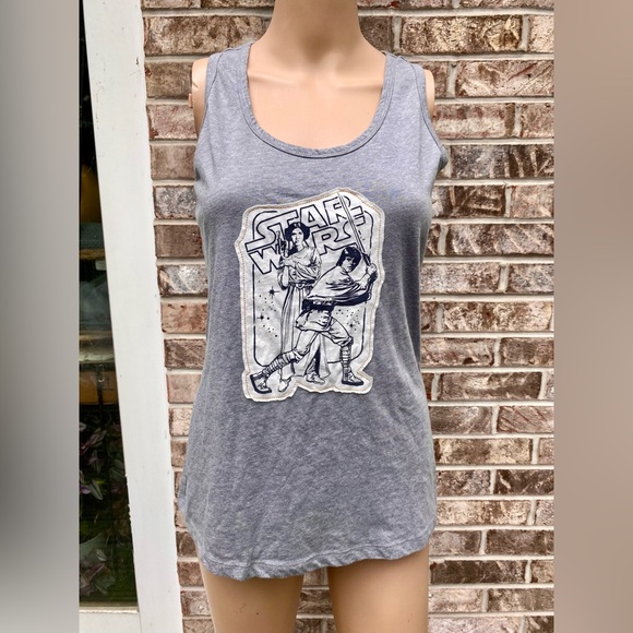 Grey Collectibles Luke & Leia Starwars Racerback Tank Top - Picture 4 of 11